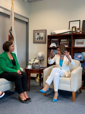 Mary Lou McDonald TD meets with Nancy Pelosi
