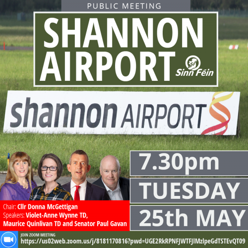 Shannon Airport public meeting announced