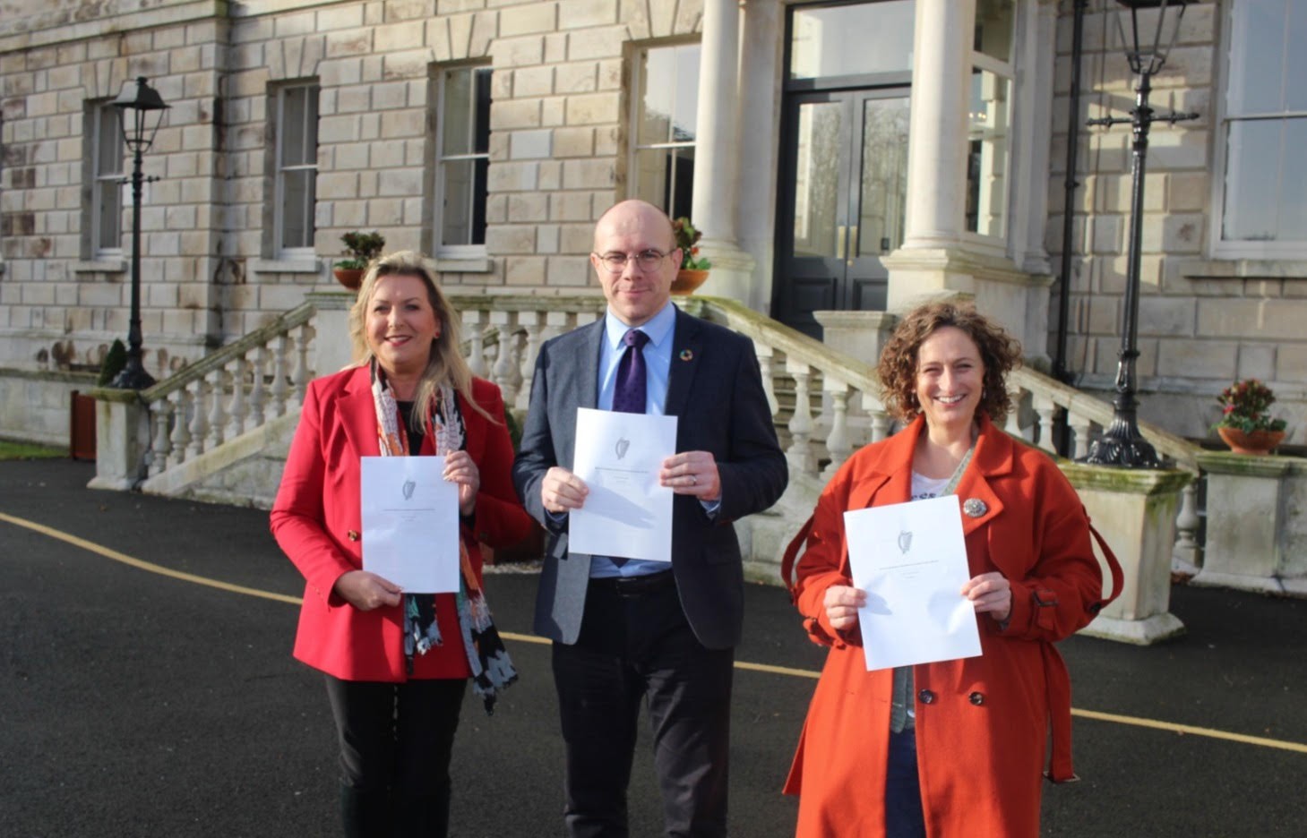 Réada Cronin TD, Darren O'Rourke TD and Senator Lynn Boylan